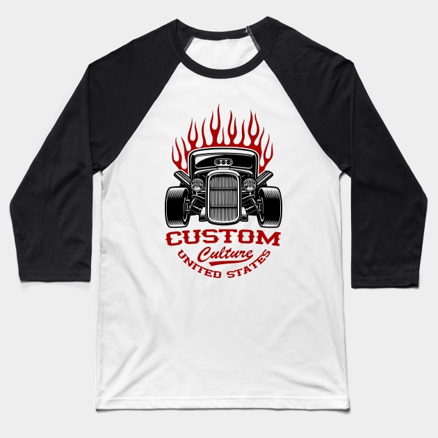 Custom Culture Baseball T-Shirt by Lifeline/BoneheadZ Apparel